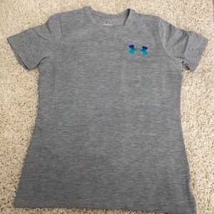 Gray “RUN” Under Armour Tee